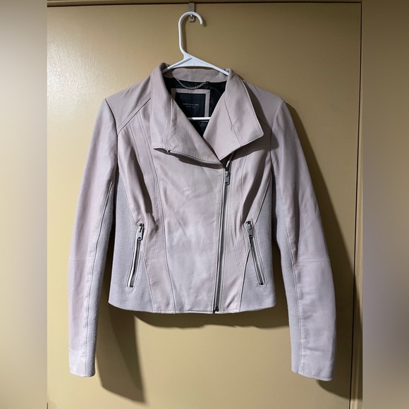 Marc New York Cream Real Leather Jacket - Picture 1 of 9